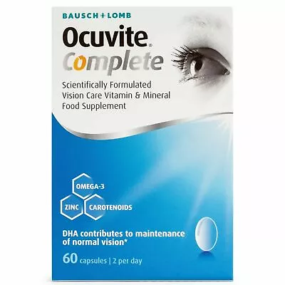 Ocuvite Complete Eye Vitamins & Minerals - 60 Capsules • £14.85