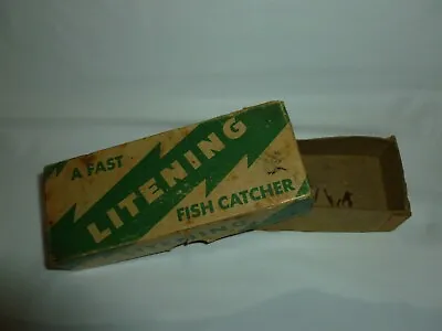 Vintage EMPTY LITENING Fishing Lure Box 943GS    Lot Q-372 • $20
