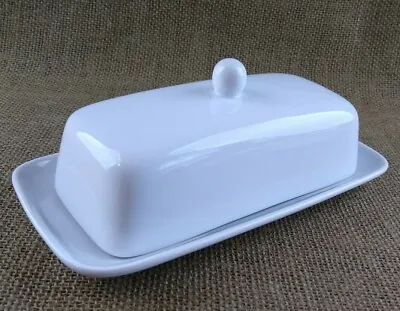 Milk White Ceramic Covered Butter Dish Better Homes And Gardens • $10.20