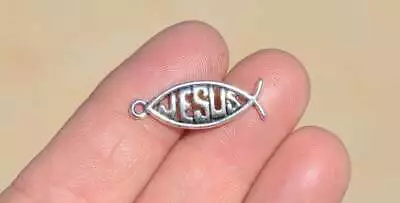 925 Sterling Silver 18  Necklace CROSS FISH PRAY RELIGIOUS Dainty Pendant Charm  • $16.88