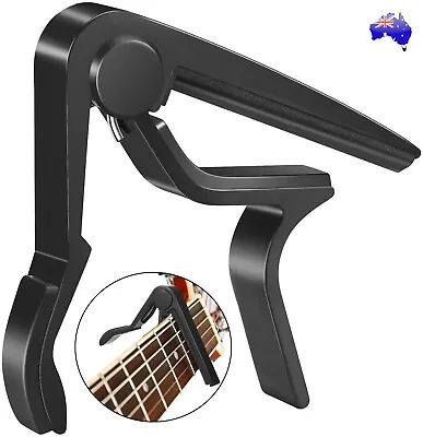 $5.45 • Buy Acoustic Electric Guitar Bass Quick Change Grain Clamp Key Capo Spring Trigger