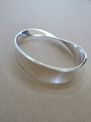 GEORG JENSEN Vivianna Torun #206 Denmark 9.25 Silver Bangle Bracelet • $673.95