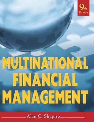 Multinational Financial Management Hardcover Alan C. Shapiro • $4.50