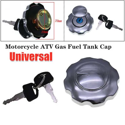 $22.09 • Buy Aluminum Alloy Dirt Bike Motorcycle Locking Fuel Cap ATV Gas Fuel Tank Cap Cover