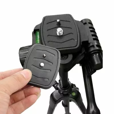 Quick Release Plate Universal QB-4W Tripod Screw Adapter For Velbon EX-638 New • £4.13