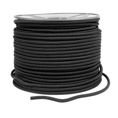 £5.99 • Buy Black Thin 2mm Round Elastic Polyester Shock Cord Stretchy Sewing Craft Masks 