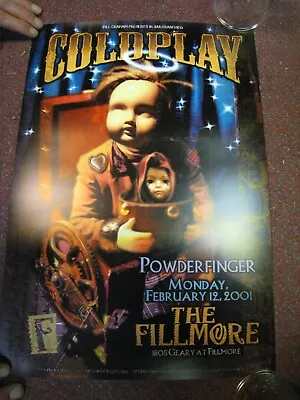 ColdPlay Poster Powder Finger Fillmore 2001 • $169.47