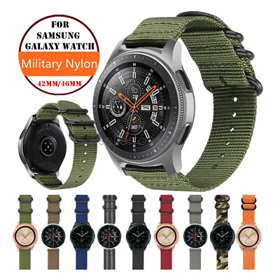  Woven Nylon Sport Bracelet Watch Band Strap For Samsung Galaxy Watch 46mm 42mm • $14.99