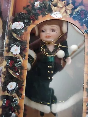 Marie Osmond Fine Porcelin Christmas Greeting Doll 1996 Knickerbocker LE • $10