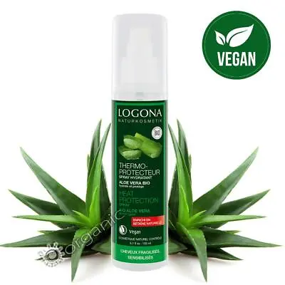 £13.95 • Buy Logona Organic Vegan Bio Aloe Vera Moisturising Hair Heat Protection Spray 150ml