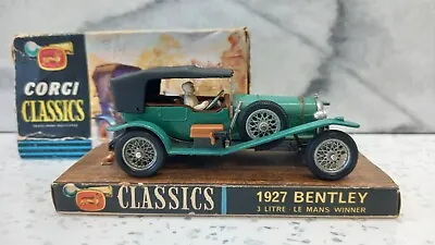 Corgi Classic 9001 Bentley Green Le Mans With Earlyoriginal  Box. • $31.05