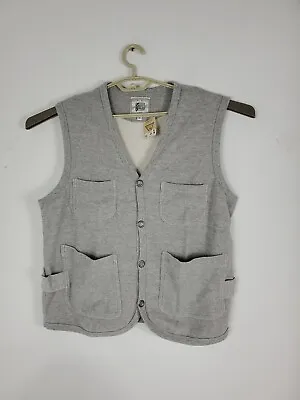 Vintage GUESS USA Cardigan Sweater Vest Cotton Men Buttons Size Medium New • $69.95