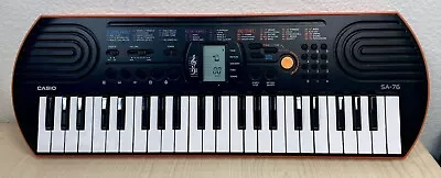 Casio SA-76 44-Key Mini Personal Keyboard…Tested W/batteries…works Great! • $35