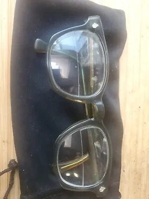 Vtg AMERICAN Optical Flexi-Fit 6M HornRim Mid-century Eyeglasses Frame W/issue • $45