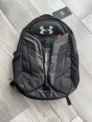 Under Armour Unisex Hustle Pro Backpack Back Pack Water Resistant Zip Pattern • £45