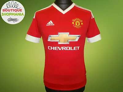 MANCHESTER UNITED HOME 2015-2016 YL 13/14 YRS ADIDAS FOOTBALL SHIRT Jersey • $7.99