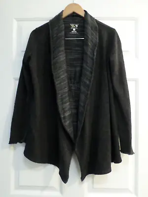 Mountain Hardwear Gray Recycled Wool Blend Open Waterfall Cardigan Sweater Sz S • $19.99