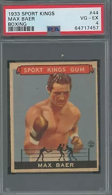 $559.99 • Buy Max Baer 1933 Goudey Sport Kings #44 ** PSA 4 ** Boxing Icon /  Cinderella Man 