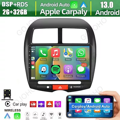 2+32GB Android 13 Carplay For Mitsubishi ASX 2010-2017 Car Stereo Radio GPS Cam • $130.19