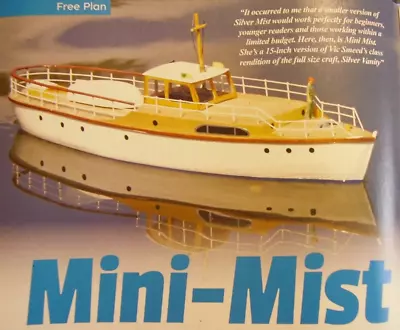 Original Model Boat Plans 2020   2021 Mini Mist 15  O A L Basic Plans • $12.62