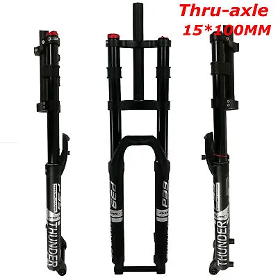 Mountain Bike Air Pressure Shoulder Shock Damping Fork Control 27.5 29  100*15mm • $214.41