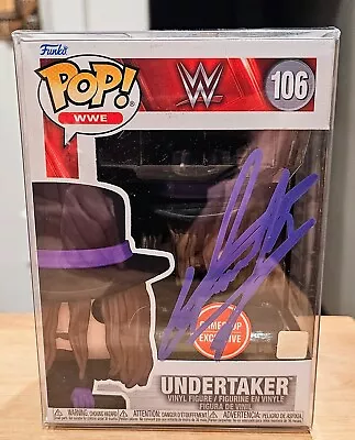 Undertaker Signed Autographed Funko Pop WWE WWF 106 Case Gamestop Exclusive JSA  • £241.27