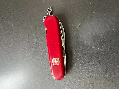 Vtg Victorinox Swiss Army Stainless Rostfrei Officer Suisse Red Knife `6 Tool. • $14.99