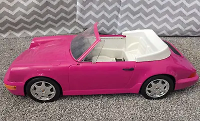 Vintage 1992 Mattel Barbie Car Pink Porsche 911 Cabriolet Working Headlights • $24.99