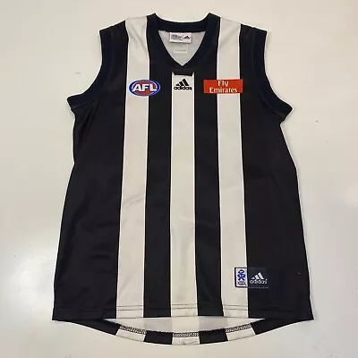Collingwood Magpies AFL Jersey Jumper Guernsey Size Boys 16 ADIDAS VGC • $39.95