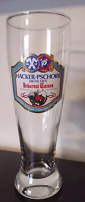 Hacker Pschorr Munchen Braurosl Weisse Pilsner Beer Glass 0.5 L • $9.99