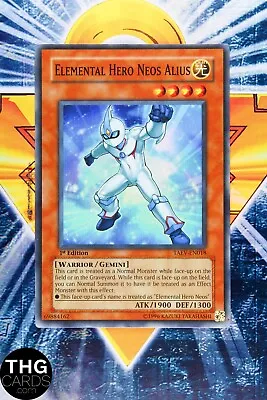 Elemental Hero Neos Alius TAEV-EN018 1st Edition Super Rare Yugioh Card • £2.69