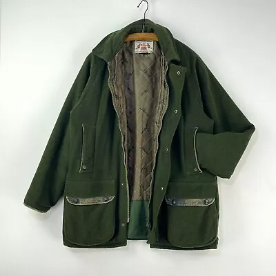 Beaver Loden Tweed Coat Mens 40 Medium Green Vent-X Shooting Field Jacket • $74.53