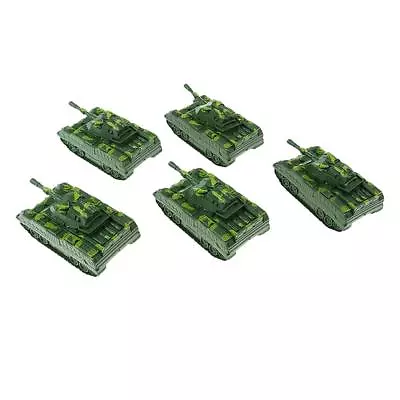 5Pcs Army Green   Tank Cannon Truck For War Game Scene Building Toys • $24.01