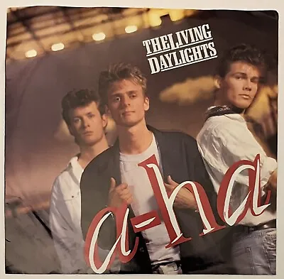 A-Ha The Living Daylights Promo James Bond 45 7  Record & Picture Sleeve • $13.60