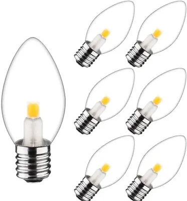 LED Night Light Bulb – C7 E12 LED Bulbs – Candelabra Light Bulbs 0.6 6 Pack • $13.99