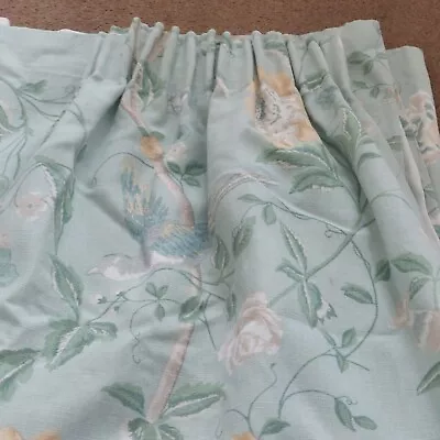 Laura Ashley Curtains. Summer Palace Eau De Nil • £10