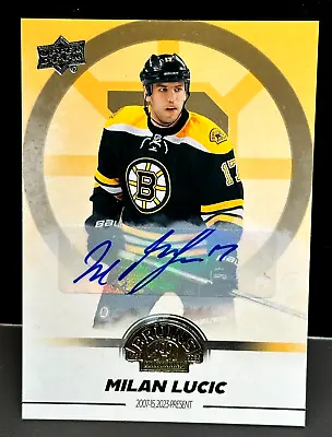 Milan Lucic 2023-24 Upper Deck Boston Bruins Centennial Box Set Auto SSP #46 • $999.95