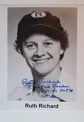 Ruth Richard  Auto 8x10 Photo Aagpbl Rockford Peaches A League Of Their Own • $15.99