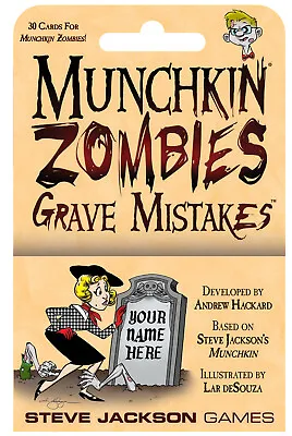 Munchkin Zombies Grave Mistakes Expansion By Steve Jackson Games SJG4266 • $7.49