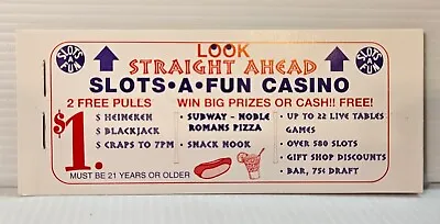 Slots A Fun Casino Las Vegas Coupon Book Fun Book • $6.99
