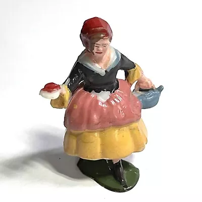 Vintage Marx Fairykins Polly Put The Kettle On 1960s Miniature Plastic Figurine • $4.99