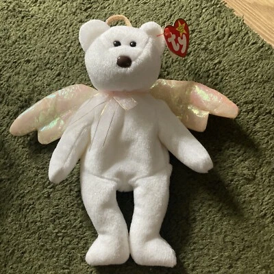 £7000 • Buy TY Beanie Baby HALO With Errors Oakbrook Star 1998 Brown Nose Black Eyes