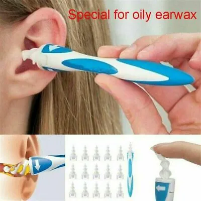 Ear Wax Removal Remover Tool Ear Cleaner Q-Grips Pick Swab Handle 16/32 Tips • $11.99