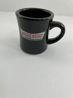 Krispy Kreme Donuts Retro Style Black Heavy Diner Coffee Mug • $12