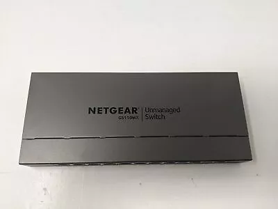 NETGEAR 10-Port Gigabit/10G Ethernet Unmanaged Switch (GS110MX)  (R8) • $98.99