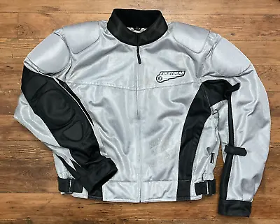 First Gear Women Motorcycle Jacket Mesh Tex II Padded Vented Mesh Gray Black LW • $24.98