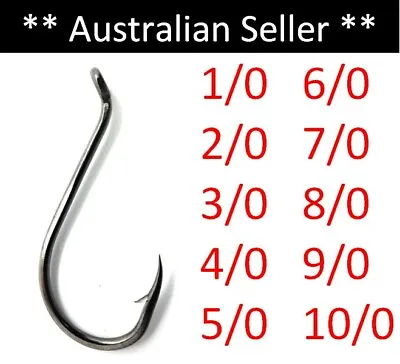 ** Lowest Price ** Octopus Beak Suicide Fishing Hooks Size 1/0 To 10/0   • $128
