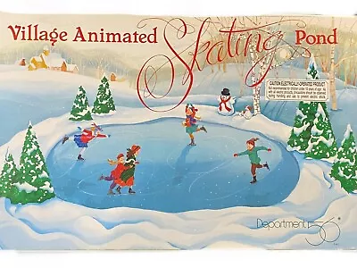 Dept 56 Village Skating Pond Accessory - U PICK - Skaters Trees Snowman Dog • $9.95