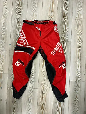 Fly Racing Dirt Kinetic Era Pants Size 32 Red Offroad Mx Adult Enduro Cr Kx Yz • $49.99