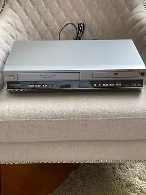 Panasonic Double Feature Pv-d4745s Vhs/dvd Combo Video Player Silver Tested Work • $49.99